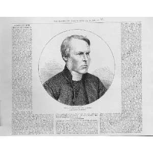  Portrait Rev Dr Ujackson Bishop London Antique Print 18 