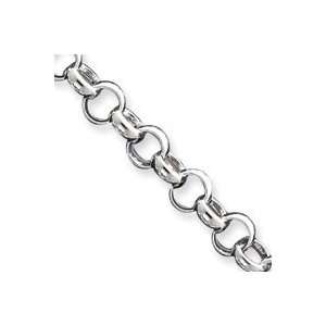    Sterling Silver 7.5inch Fancy Link Bracelet QH192 7.5 Jewelry