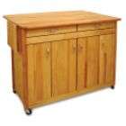 Winsome Wood Kitchen Cart Double Drop Leaf Cabinet with Shelf WD 84920 