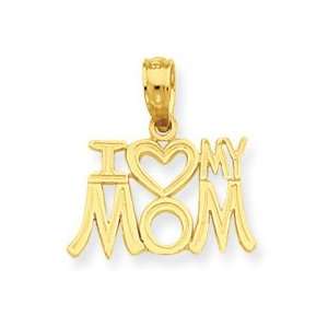  14K I         Heart        My Mom Pendan Jewelry