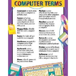  CHART COMPUTER TERMS 17 X 22 Toys & Games