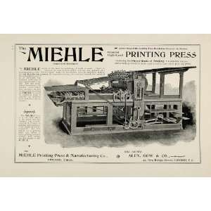   Printing Press Machine Chicago   Original Print Ad