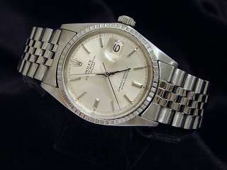 Mens Stainless Steel Stainless Steel Rolex Datejust Date Watch Silver 