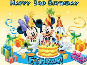 MICKEY MOUSE Custom Edible Image CAKE Topper Clubhouse  