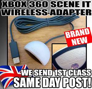 Microsoft Xbox 360   Scene It   USB Wireless Receiver adapter   Only 