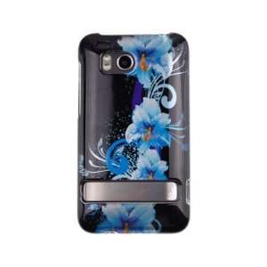   Cover Case Blue Flower For HTC Thunderbolt Cell Phones & Accessories
