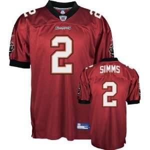  Chris Simms Red Reebok Authentic Tampa Bay Buccaneers 