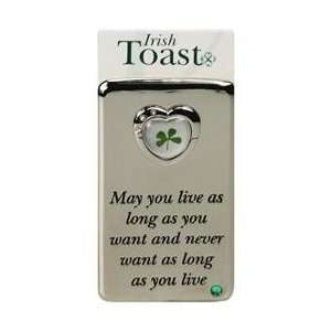  Four Leaf Clover Metal Magnet,Heart Irish Toast 
