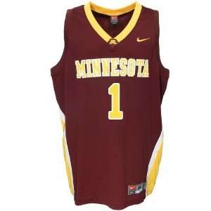 com Nike Minnesota Golden Gophers #1 Maroon Youth Replica Basketball 
