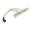 USB 2.0 MOTHERBOARD CABLE ADAPTER REAR PANEL BRACKET  