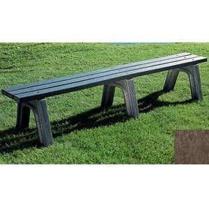  Eagle One Mall Bench 7 in Long 2 x 4 Slats   Brown Legs 