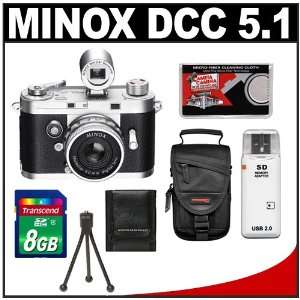 Minox DCC 5.1 Classic Digital Camera with 8GB Card + Case + Accessory 