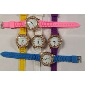   Band/Rubber Band Fashion Watch, Lot of 5 Watches 