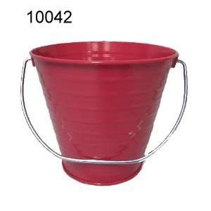  $ 1.50 Each Metal Bucket Hot Pink with Rims 5.5 x 6 H 