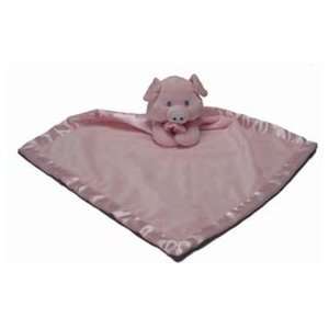Personalized Cuddly Soft Pink Piggy Baby or Toddler Security Blanket