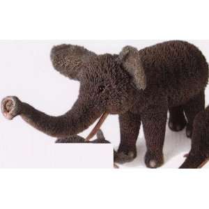  Elephant Brushkin Figurine, 14 Inches (Handmade Using Buri 