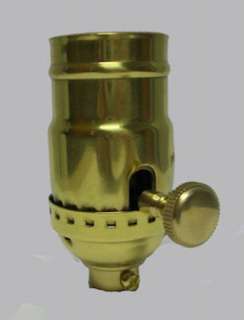 Lamp parts Solid brass 3 way turn knob socket TR 426 (no uno threads 