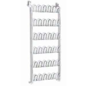  Its A Keeper 18 Pair Over the Door Shoe Organizer   White 