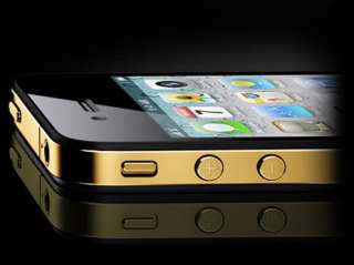 Apple iPhone 4S 32GB (Latest Model & Unlocked) Black 24ct Gold Plated 
