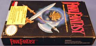 Nintendo NES Original Final Fantasy Game MIB Special Warrantee Offer 