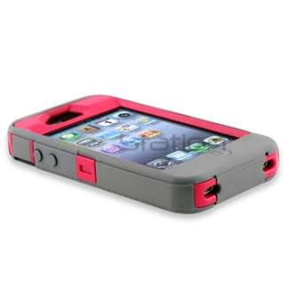 OtterBox Defender Case Cover for iphone 4 & 4S Peony Pink / Gunmetal 