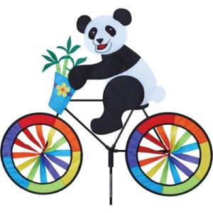 Panda Bear on Bicycle Yard Spinner by Premier  