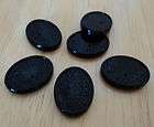 25x18 BLACK RESIN OVAL CAMEO SETTINGS LOT OF 6 items in 
