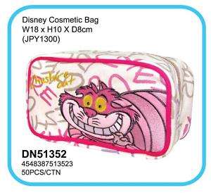 Alice in Wonderland Cheshire Cat Cosmetic Bag BN  