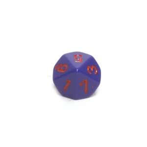  10 sided Dice Opaque Purple Toys & Games