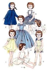 VINTAGE 18 SWEET SUE DOLL CLOTHES Pattern 7974  