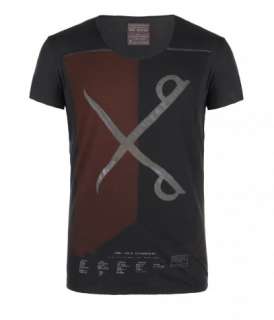 Graphic printed T shirt  Cuts Raw Scoop T Shirt  AllSaints