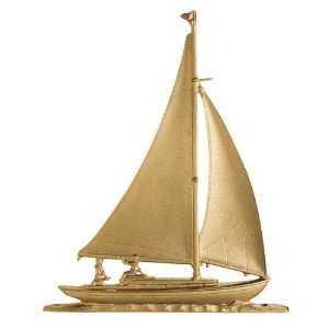 Whitehall 46 inch Sailboat Weathervane Gold Bronze  