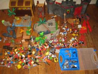 PLAYMOBIL CASTLE PIRATE CHEST SHIP HUGE LOT  