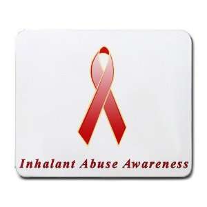  Inhalant Abuse Awareness Ribbon Mouse Pad