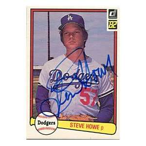 Steve Howe Autographed/Signed 1982 Donruss Card