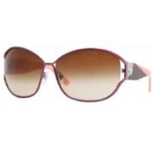  Versace 2115 Burgundy Brown Gradient Sunglasses 