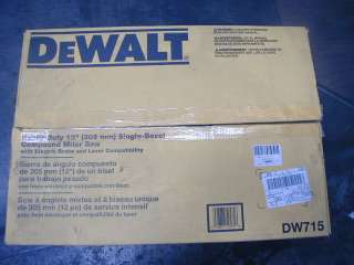 DeWalt DW 715 12 Single Bevel Compound Miter Saw DW715  