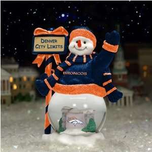  Denver Broncos City Limits Snowman Globe Sports 