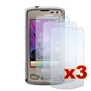 Pack of Premium Crystal Clear Screen Protectors for LG Chocolate 