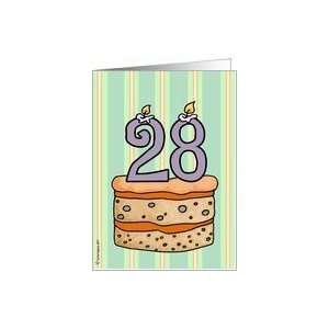  birthday   cake & candle 28 Card Toys & Games