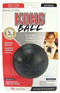   EXTREME KONG RUBBER BALL High Bounce Puncture Resistant Dog Toy  