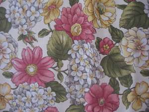 GORGEOUS LARGE FLOWER DRAPERY UPHOLSTERY~FABRIC~SEW  