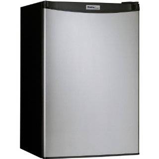   Cu. Ft. Designer Compact Refrigerator   Black/Stainlees Steel