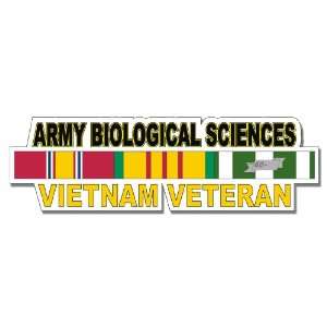 US Army Biological Sciences Vietnam Veteran Window Strip Decal Sticker 