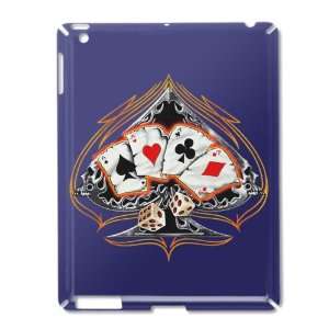 iPad 2 Case Royal Blue of Four of a Kind Poker Spade   Card Player