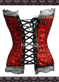 Black Red Rose Gothic Lolita Corset & Skirt M  