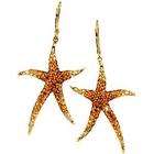iBraggiotti Gemstone Starfish Earrings in 14k Yellow Gold