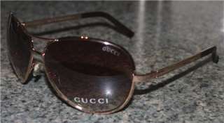 Gucci Aviator Sunglasses Gold WITHOUT BOX.  