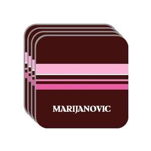   Gift   MARIJANOVIC Set of 4 Mini Mousepad Coasters (pink design