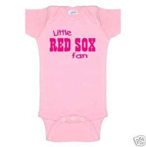 red sox girls pink baby onsie romper boston t shirt top  